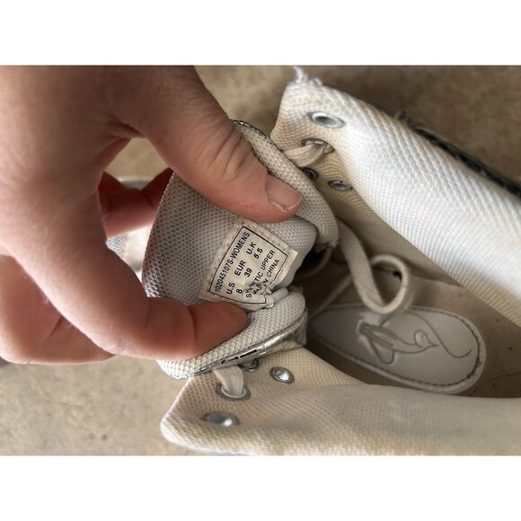 VTG Baby Phat Metallic Silver Hi- Top Sneakers Cat Symbol LOGO - Picture 8 of 8